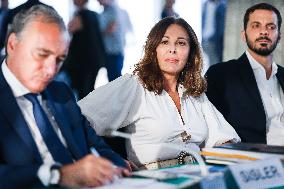 Daniela Santanche Attends Un'altra Europa Da Conservare Conference In Milan