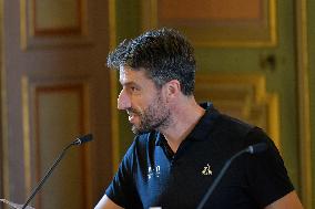 Clement Beaune And Amelie Oudea-Castera Visit To Marseille