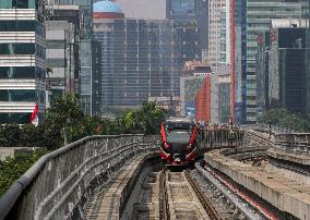 INDONESIA-JAKARTA-LIGHT RAIL TRANSIT-TRIAL RUN