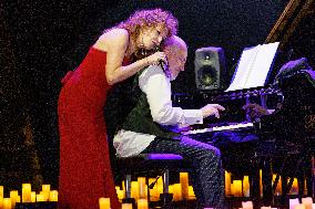 Danilo Rea With Fiorella Mannoia Performs At The Pistoia Blues
