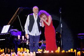 Danilo Rea With Fiorella Mannoia Performs At The Pistoia Blues