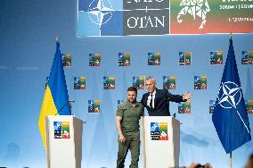 Stoltenberg Meets Zelensky At NATO Summit - Vilnius