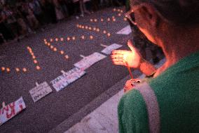 Protest For Anna Ivankova In Athens