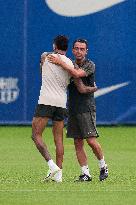 (SP)SPAIN-BARCELONA-FOOTBALL-SPANISH LEAGUE-BARCELONA-TRAINING SESSION