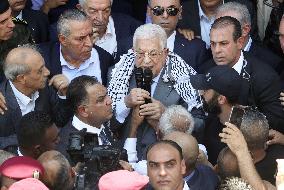 Palestinian Authority President Abbas visits Jenin