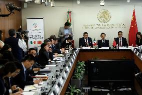 Vice President Of China Xiao Jie Visits The Senate Of Mexico