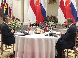 China-Russia-Indonesia foreign talks