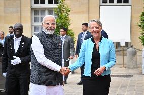 French PM Meets Her Indian Counterpart Narendra Modi - Paris