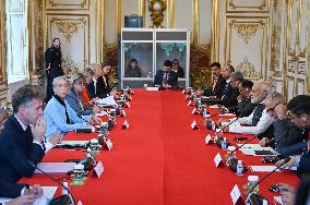 French PM Meets Her Indian Counterpart Narendra Modi - Paris