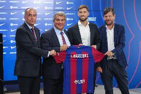 FC Barcelona Unveil New Signing Inigo Martinez