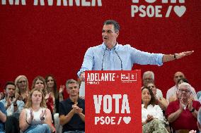 Rally Of Pedro Sanchez In Santander