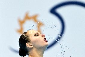 (SP)JAPAN-FUKUOKA-WORLD AQUATICS CHAMPIONSHIPS-ARTISTIC SWIMMING