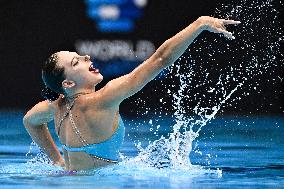 (SP)JAPAN-FUKUOKA-WORLD AQUATICS CHAMPIONSHIPS-ARTISTIC SWIMMING