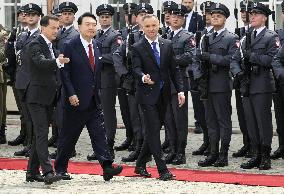 South Korean President Yoon Visits Warsaw