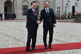 South Korean President Yoon Visits Warsaw