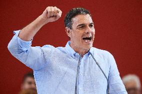 Sanchez Holds PSOE Campaign Event - Santander