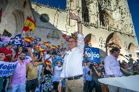 Feijoo Holds PP Campaign Event - Burgos