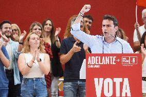 Sanchez Holds PSOE Campaign Event - Santander