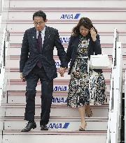 Japan PM Kishida returns to Japan