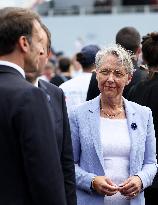Macron's Walkabout at the End of Bastille Day Parade - Paris