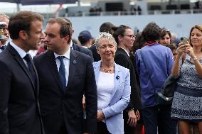 Macron's Walkabout at the End of Bastille Day Parade - Paris