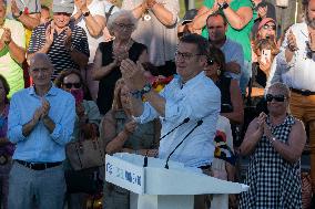 Electoral Rally Of Alberto Nuñez Feijoo In Santander