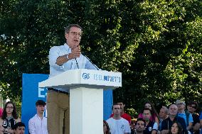 Electoral Rally Of Alberto Nuñez Feijoo In Santander