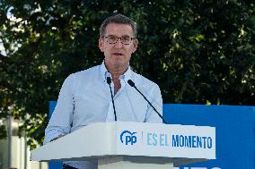 Electoral Rally Of Alberto Nuñez Feijoo In Santander