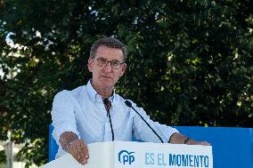 Electoral Rally Of Alberto Nuñez Feijoo In Santander