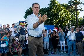 Electoral Rally Of Alberto Nuñez Feijoo In Santander