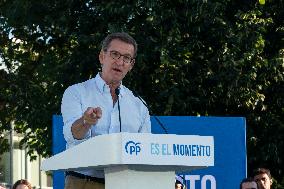 Electoral Rally Of Alberto Nuñez Feijoo In Santander