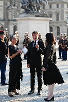 Dinner honoring Narendra Modi at Louvre Museum - Paris