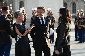 Dinner honoring Narendra Modi at Louvre Museum - Paris