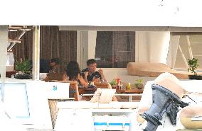 Ed Westwick and Amy Jackson on Vacation in Bodrum