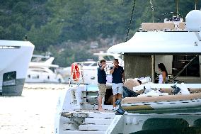 Ed Westwick and Amy Jackson on Vacation in Bodrum