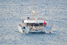 Ed Westwick and Amy Jackson on Vacation in Bodrum