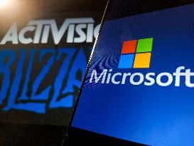 Illustration: Microsoft acquires Activision Blizzard