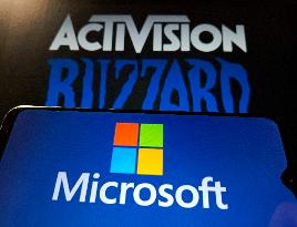 Illustration: Microsoft acquires Activision Blizzard