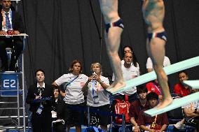 (SP)JAPAN-FUKUOKA-WORLD AQUATICS CHAMPIONSHIPS-DIVING-MEN-3M SYNCHRONISED-FINAL