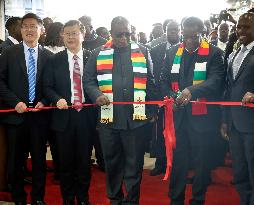 ZIMBABWE-HARARE-CHINESE-FUNDED AIRPORT TERMINAL EXTENSION-COMMISSION CEREMONY