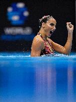 (SP)JAPAN-FUKUOKA-WORLD AQUATICS CHAMPIONSHIPS-ARTISTIC SWIMMING-WOMEN'S SOLO TECHNICAL