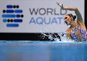 (SP)JAPAN-FUKUOKA-WORLD AQUATICS CHAMPIONSHIPS-ARTISTIC SWIMMING-WOMEN'S SOLO TECHNICAL