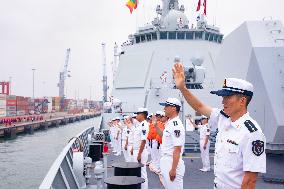 REPUBLIC OF CONGO-POINTE-NOIRE-CHINESE NAVY-VISIT