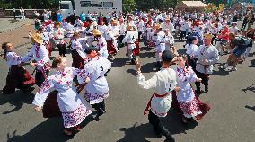 BELARUS-VITEBSK-SLAVIANSKI BAZAAR-FOLK DANCE COMPETITION