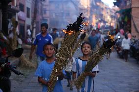 Ghanta Karna Festival In Nepal.
