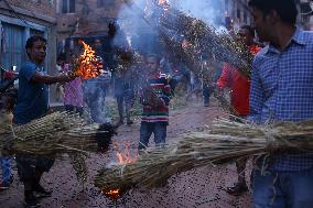 Ghanta Karna Festival In Nepal.