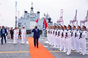 REPUBLIC OF CONGO-POINTE-NOIRE-CHINESE NAVY-VISIT