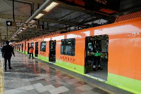 Reopening Of 5 Rehabilitated Stations On Line 12 Of The STCMetro In Mexico City