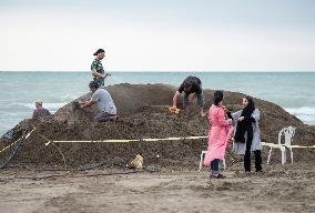Sand Sculpture Festival In Iran