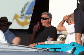 Sylvester Stallone And Jennifer Flavin On Vacation In Saint Tropez